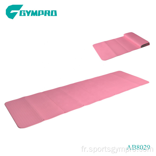 Tapis de yoga pliant en PVC